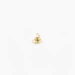 LO Collections Leaf Ring in Nano-Coated Brass Material...
