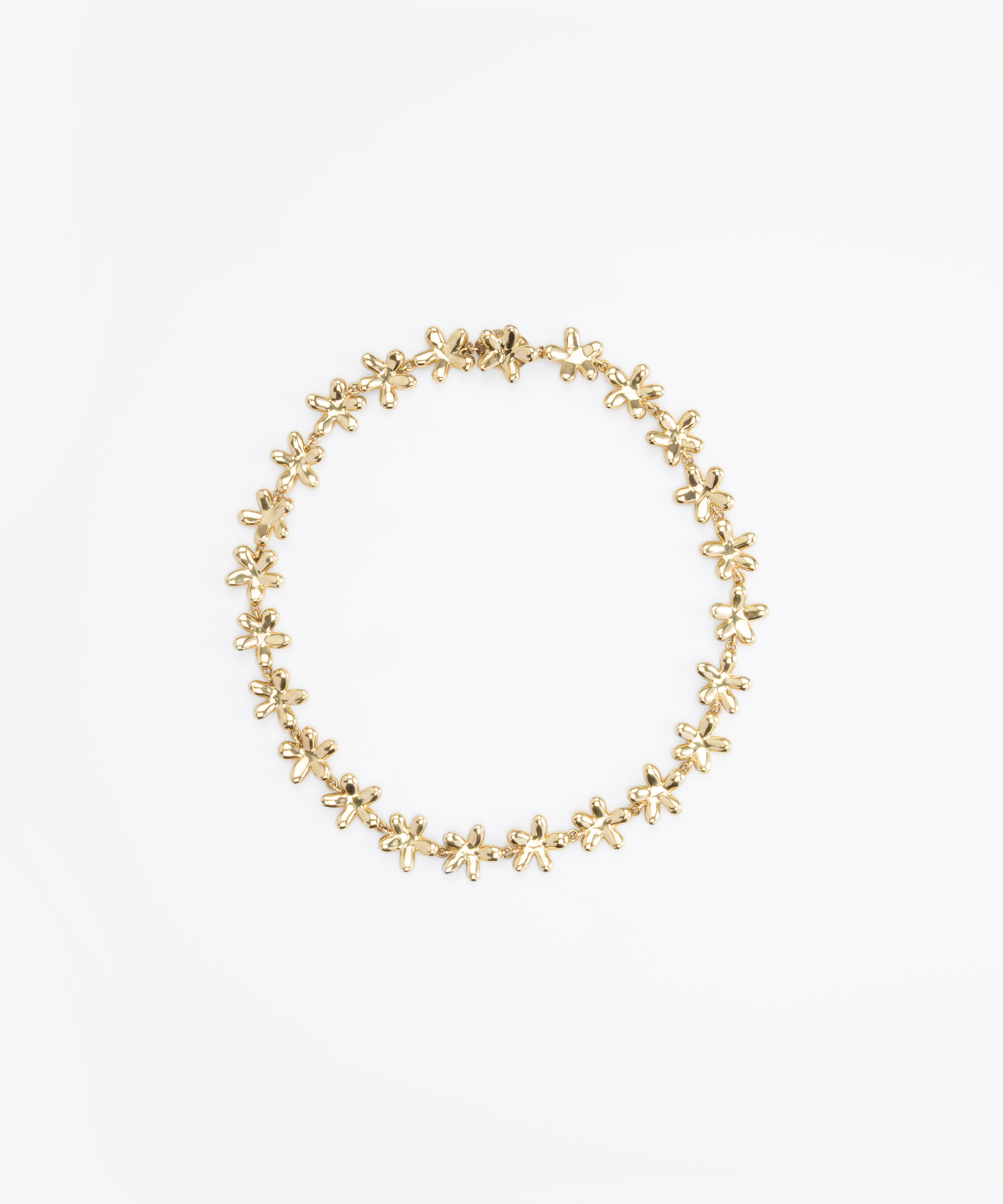 LO Collections Daisy Choker in Nano-Coated Brass Material resin with Regular Fit