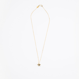 LO Collections Small Daisy Pendant in Nano-Coated Brass Material.