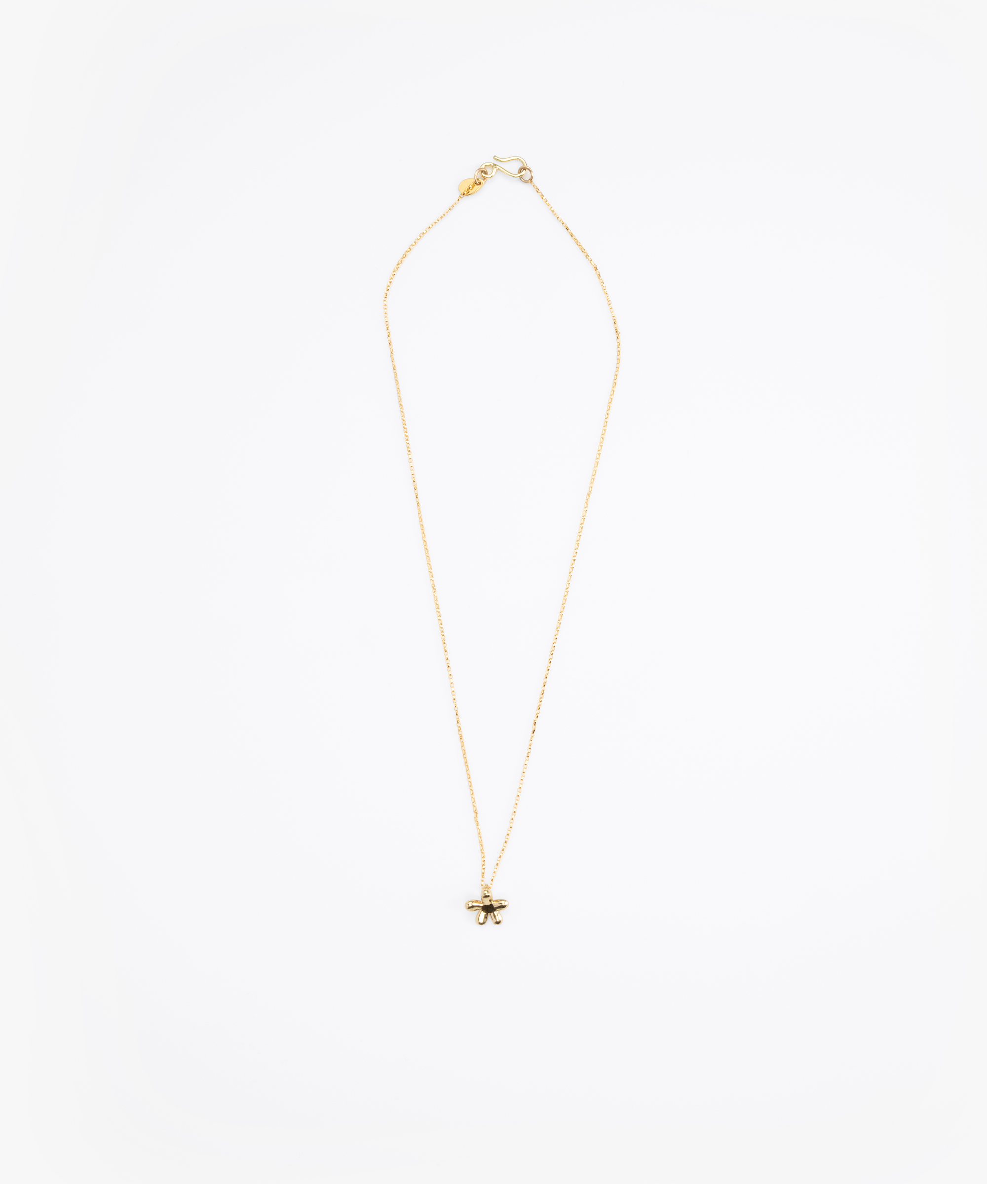 LO Collections Small Daisy Pendant in Nano-Coated Brass Material.