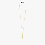Dinosaur Designs Dew Drop Pendant Necklaces in Lemon Colour resin with Gold-Filled Material