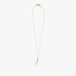 Dinosaur Designs Dew Drop Pendant Necklaces in Chalk Swirl Colour resin with Gold-Filled Material