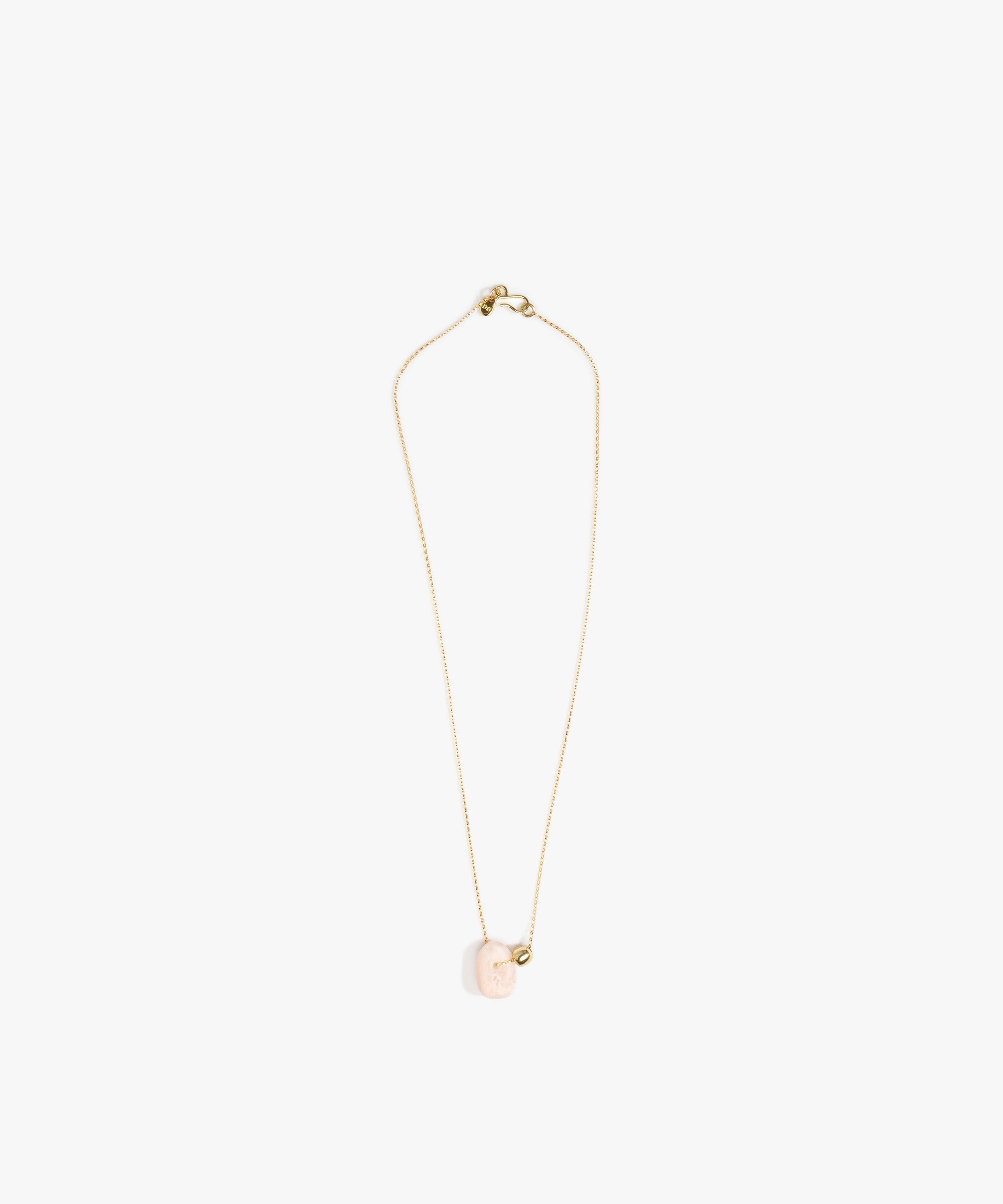Dinosaur Designs Joie De Vivre Pendant in Rose Swirl Colour resin with Gold-Filled Material.