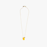Dinosaur Designs Joie De Vivre Pendant in Honeycomb Colour resin with Gold-Filled Material