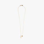 Dinosaur Designs Joie De Vivre Pendant Necklaces in Chalk Swirl Colour resin with Gold-Filled Material