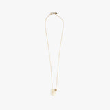 Dinosaur Designs Joie De Vivre Pendant Necklaces in Chalk Swirl Colour resin with Gold-Filled Material