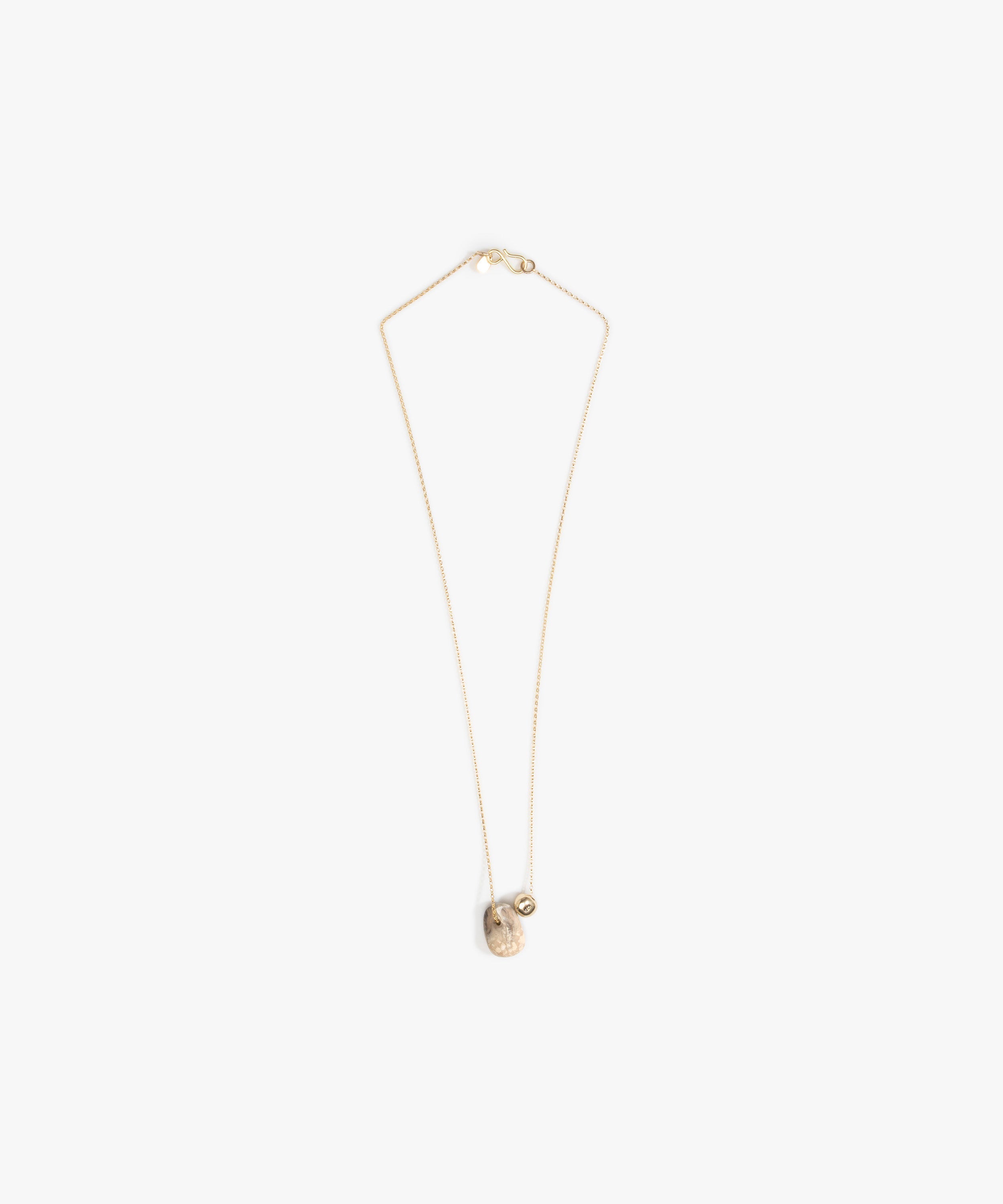 Dinosaur Designs Joie De Vivre Pendant in Sandy Pearl Colour resin with Gold-Filled Material