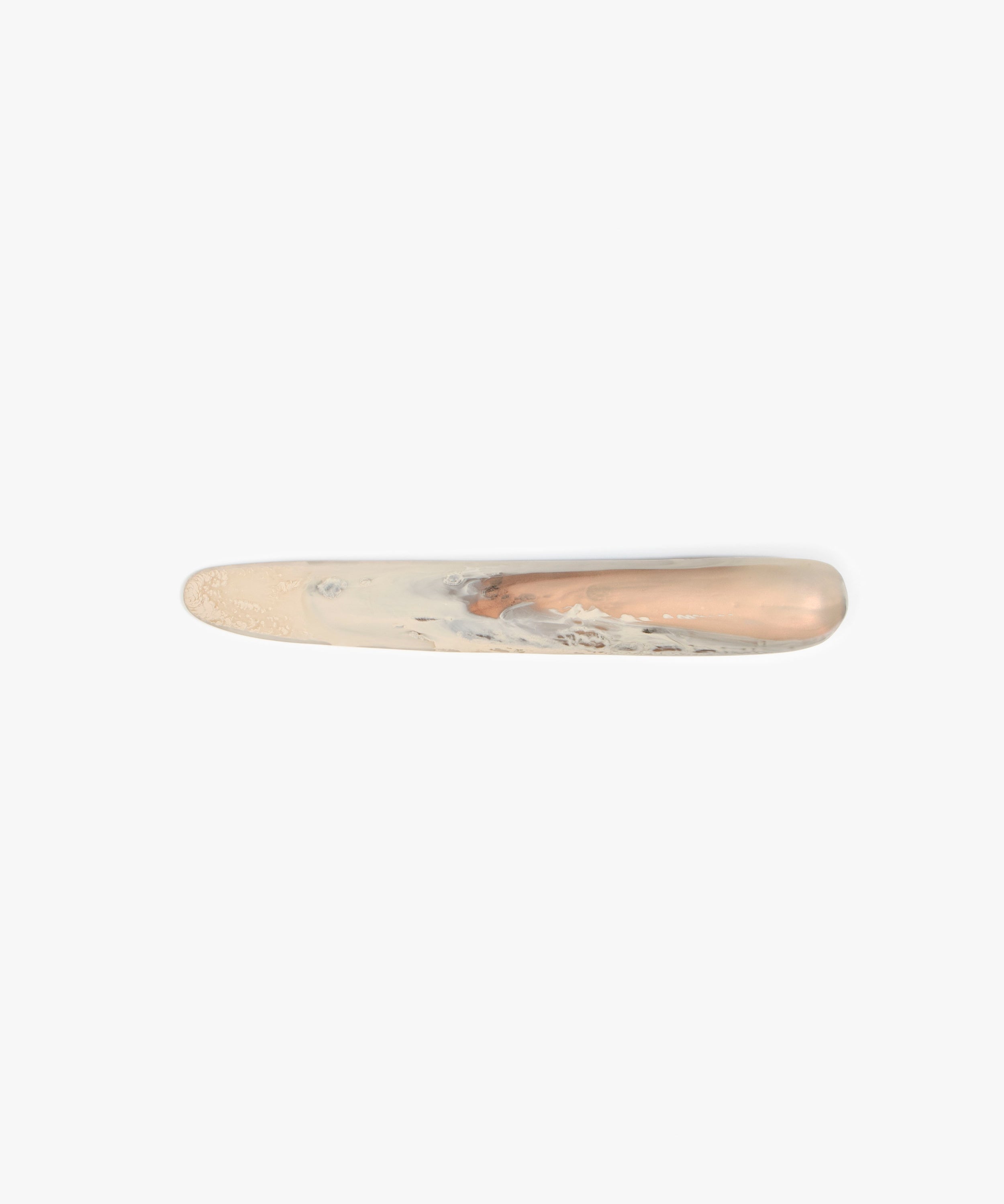 Dinosaur Designs Stone Cheese Knife in Sandy Pearl Colour resin.