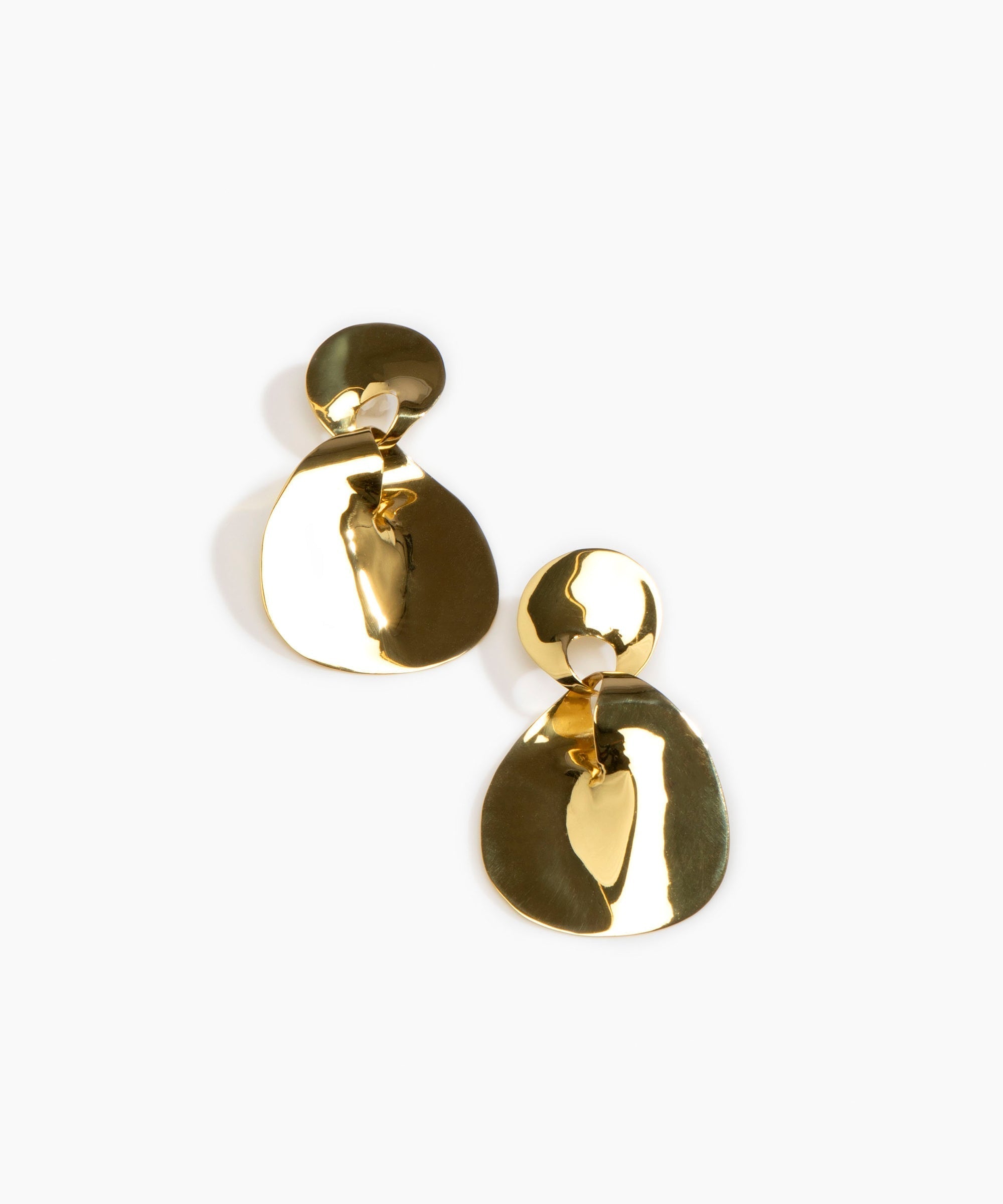 LO Collections Infinity Drop Earrings in Nano-Coated Brass Material...