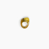 Dinosaur Designs Pebble Ring in Malachite Colour resin with Regular Fit.
