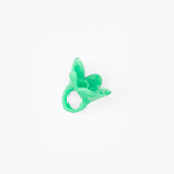Dinosaur Designs Orchid Ring Rings in Leaf color resin with Regular Fit