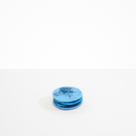 Dinosaur Designs Boulder Coaster Coasters in Sky Colour resin.