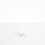 Dinosaur Designs Boulder Coaster Coasters in Snow Swirl Colour resin.