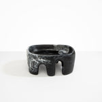 Dinosaur Designs Large Branch Bowl in Black Marble color resin