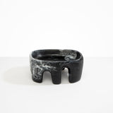 Dinosaur Designs Large Branch Bowl in Black Marble color resin