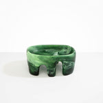 Dinosaur Designs Large Branch Bowl in Moss color resin