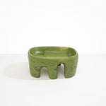 Dinosaur Designs Large Branch Bowl in Olive color resin