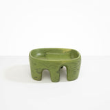 Dinosaur Designs Large Branch Bowl in Olive color resin