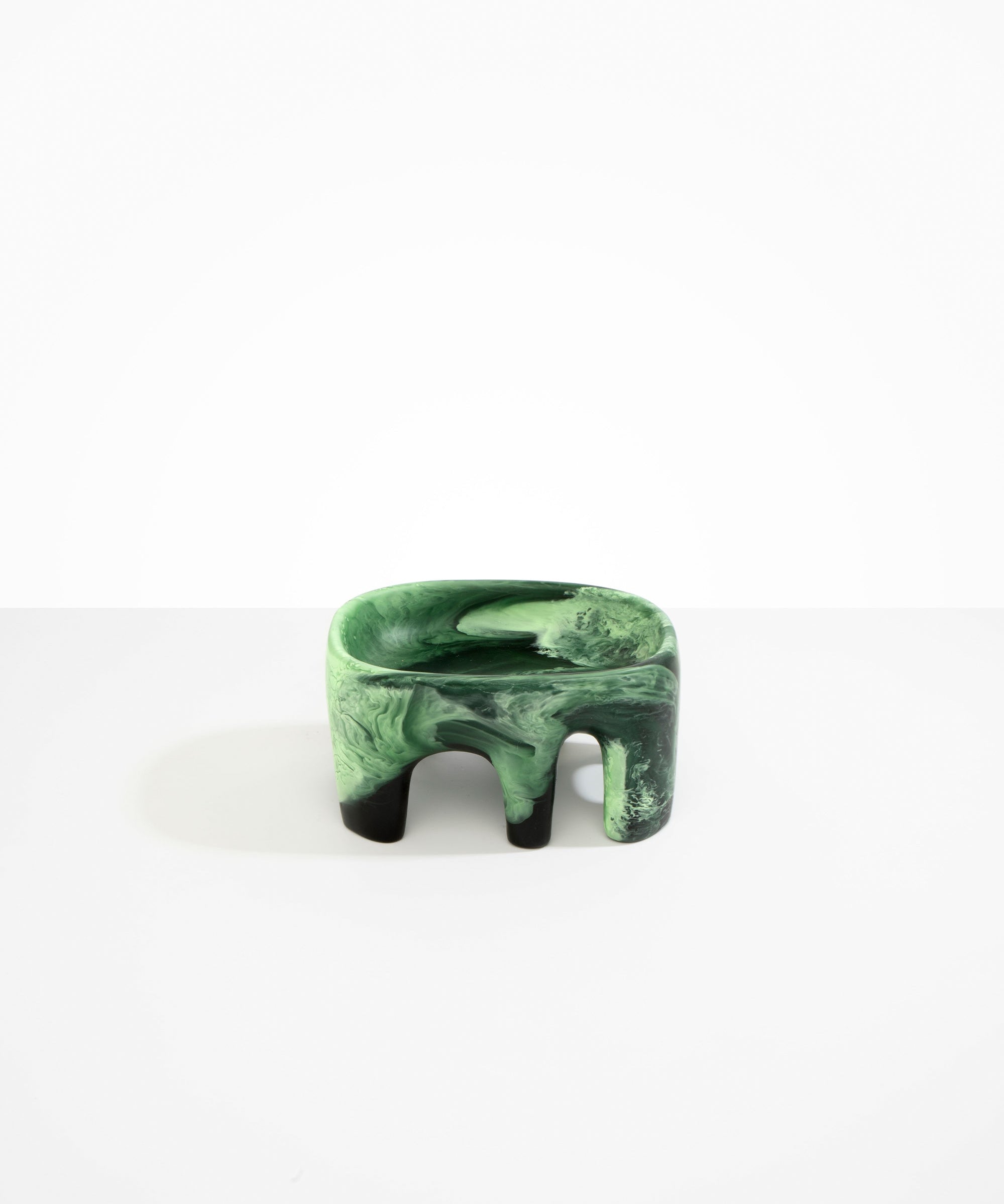 Dinosaur Designs Medium Branch Bowl in Moss Colour resin..