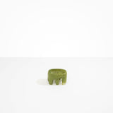 Dinosaur Designs Small Branch Bowl in Olive Colour resin..