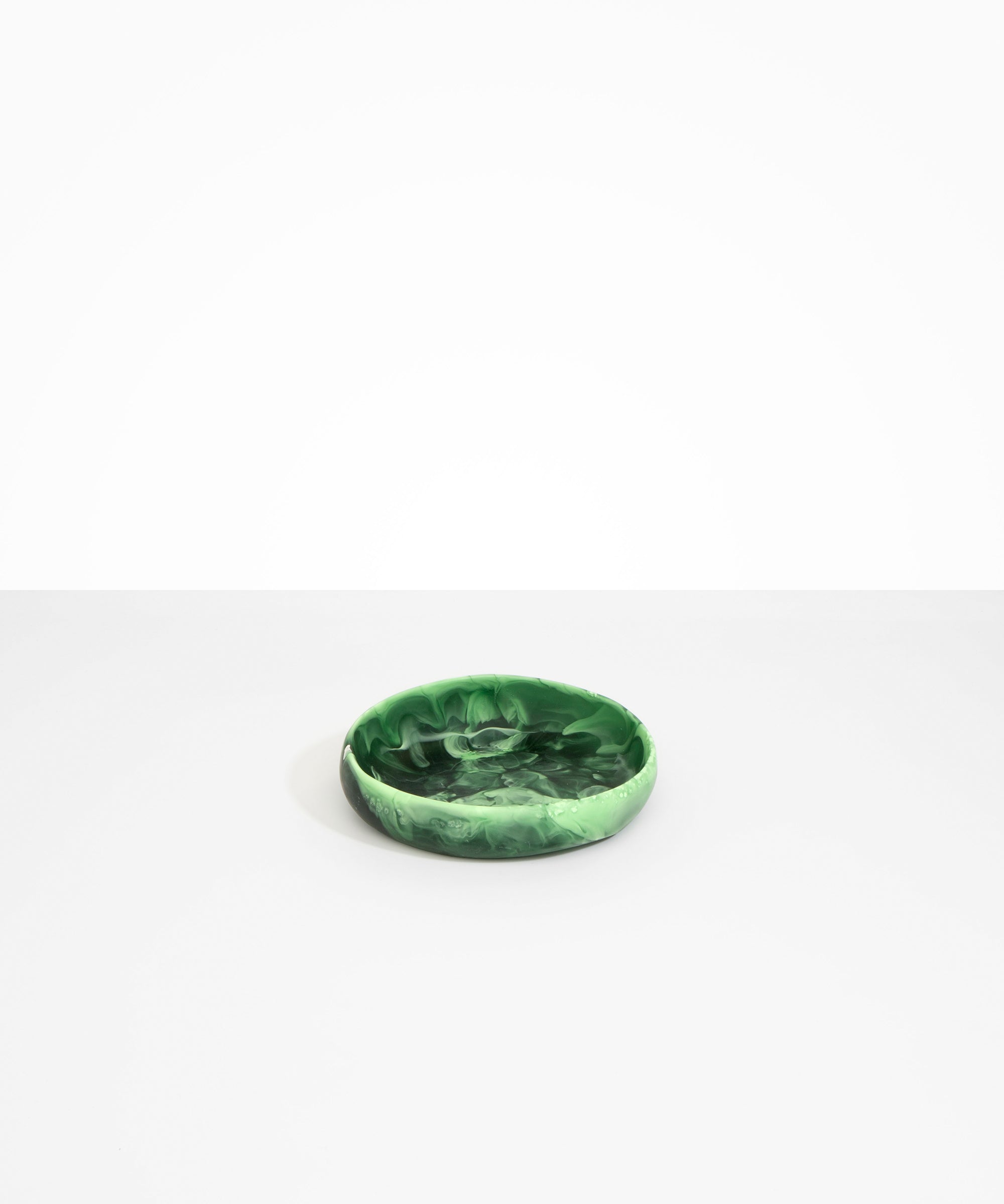 Dinosaur Designs Small Earth Bowl in Moss Colour resin.