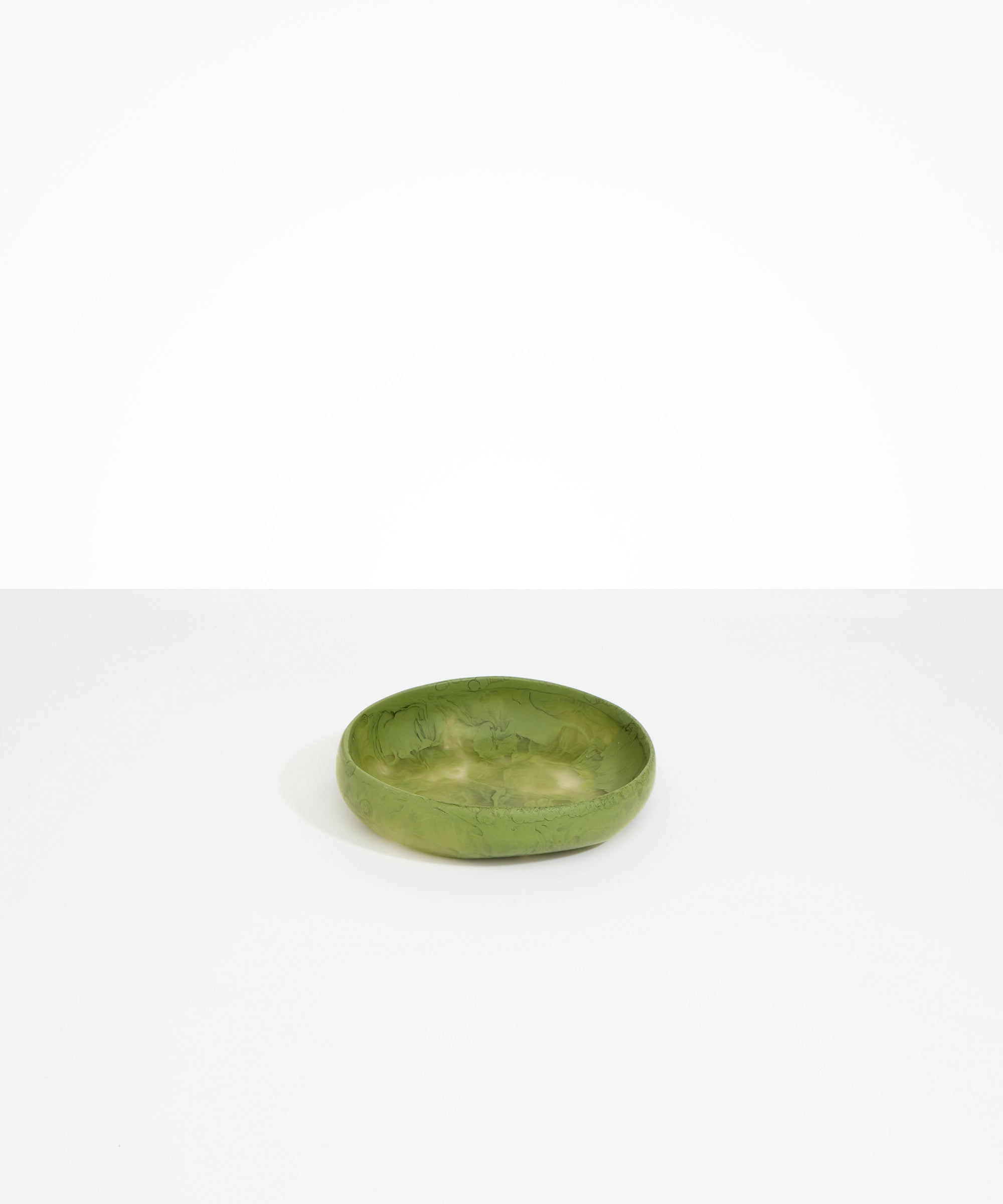 Dinosaur Designs Small Earth Bowl in Olive Colour resin.