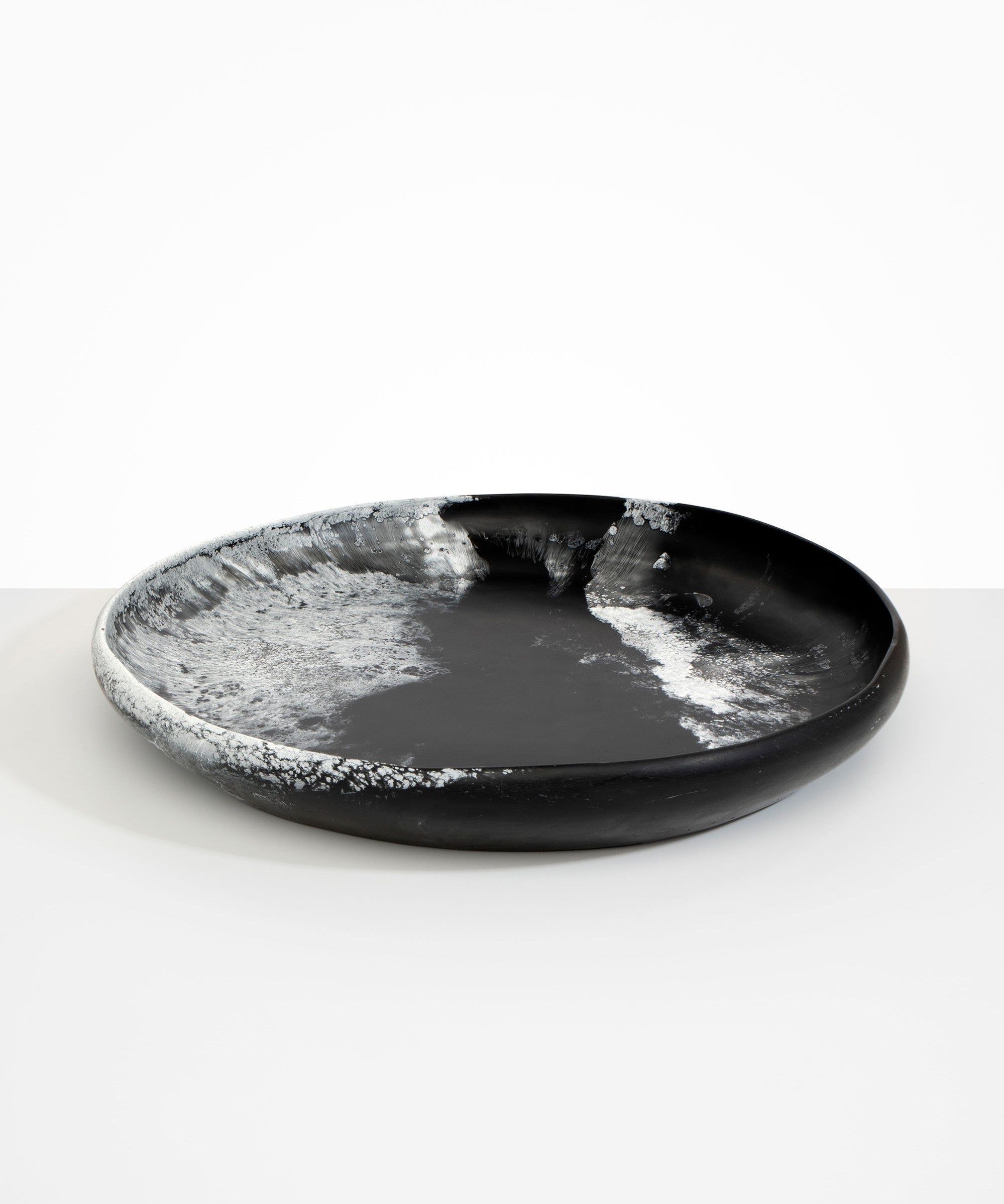 Dinosaur Designs Extra Large Earth Bowl in Black Marble Colour resin.