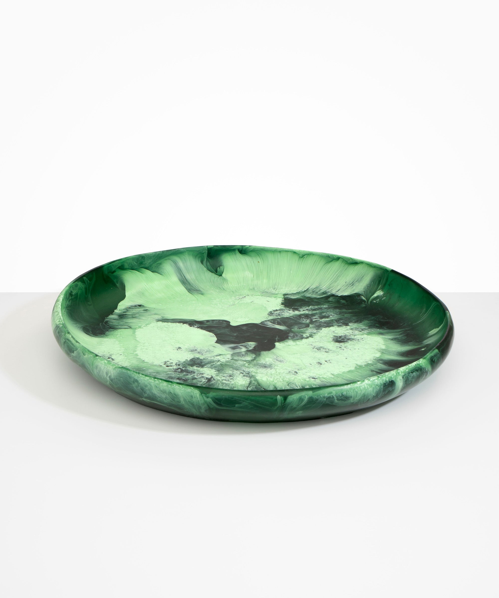 Dinosaur Designs Extra Large Earth Bowl in Moss Colour resin.