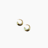 Dinosaur Designs Small Horn Earrings in Malachite Colour resin with Nano-Coated Brass Material.
