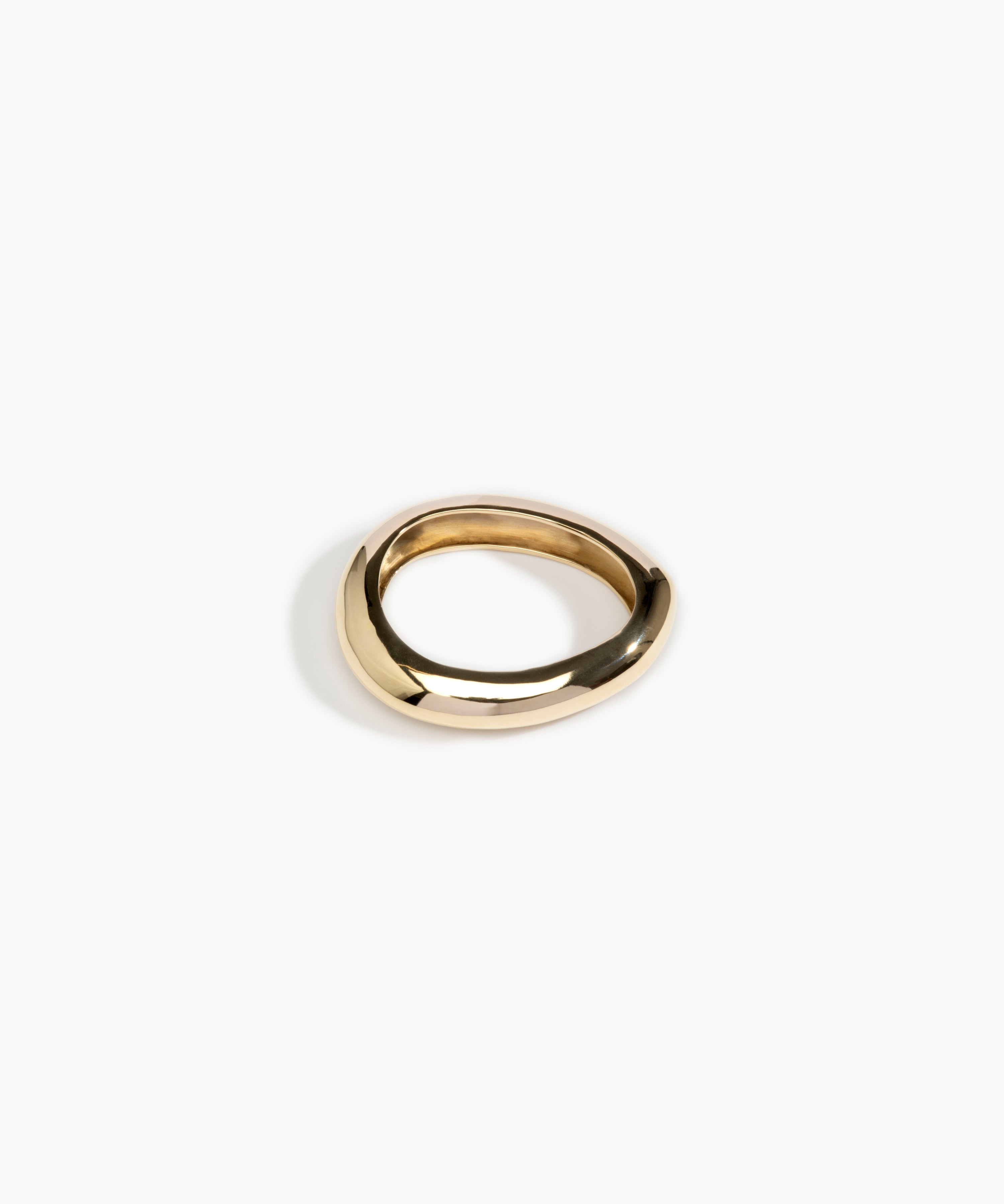 Dinosaur Designs Small Rock Bangle in Brass Material