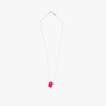 Dinosaur Designs Joie De Vivre Pendant in Flamingo Colour resin with 925 Sterling Silver Material.