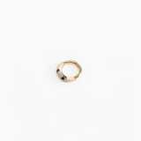 Dinosaur Designs Small Horn Ring in Sandy Pearl color resin with Nano-Coated Brass Material