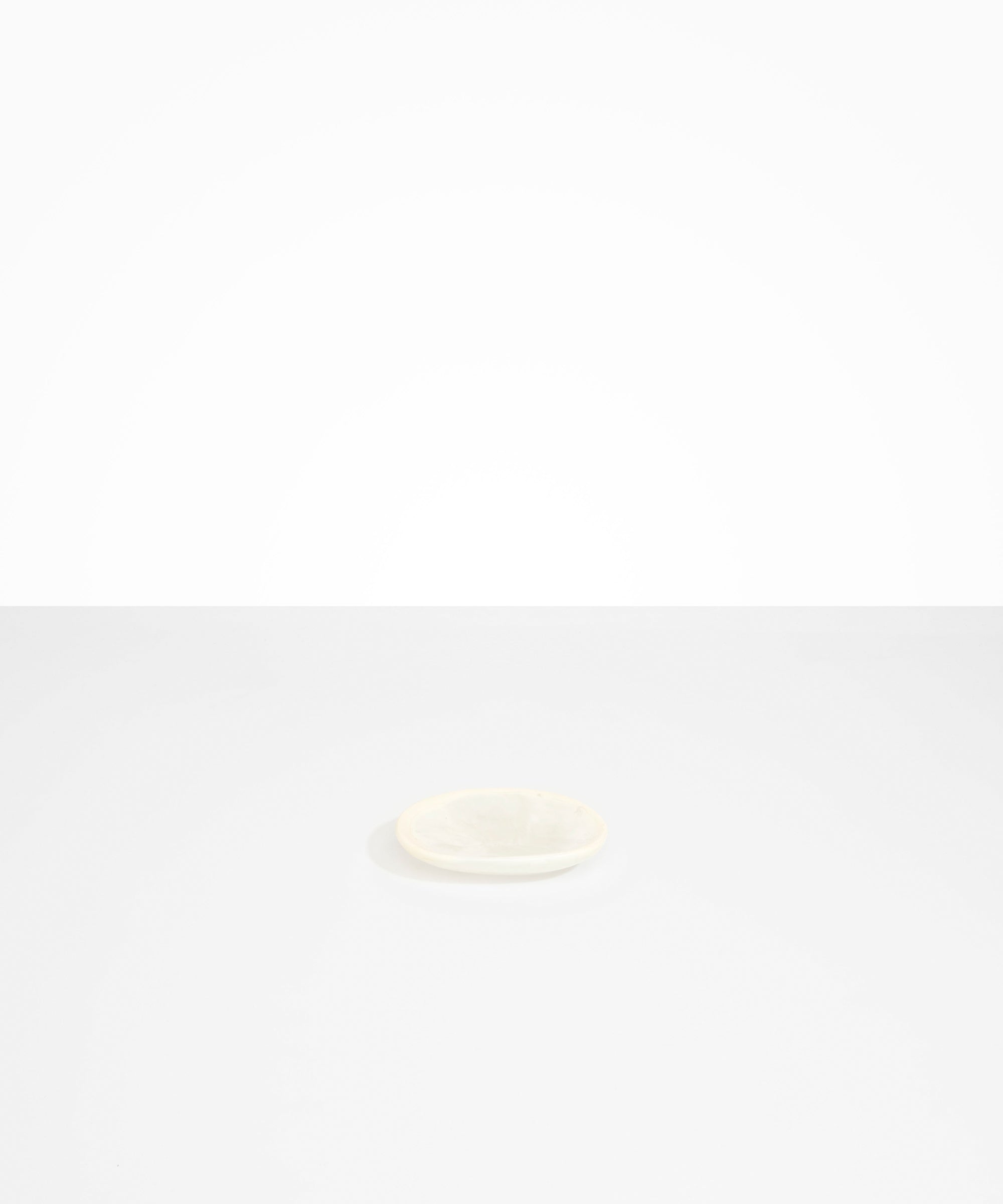 Dinosaur Designs Temple Dish in Chalk Swirl color resin