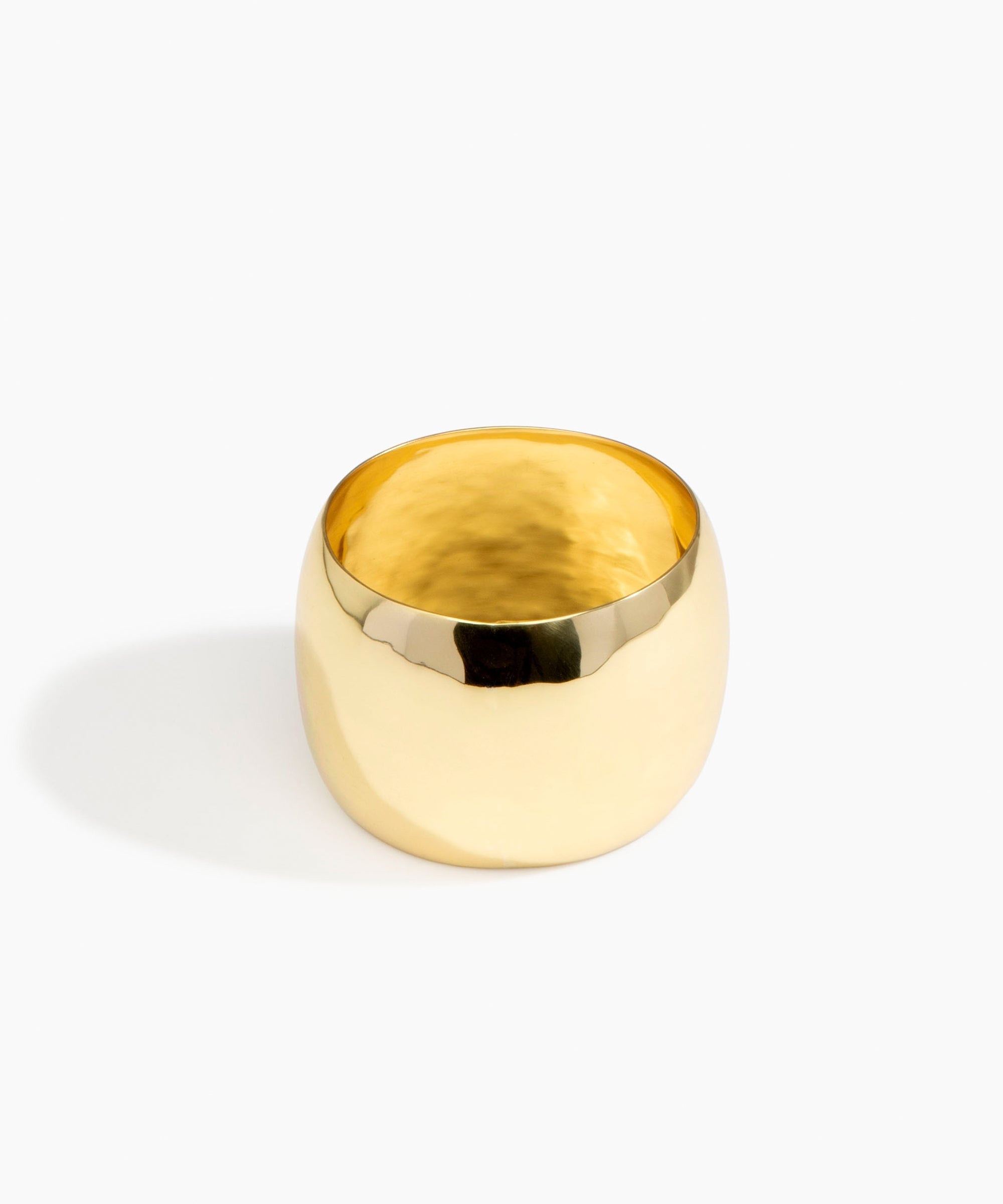 LO Collections Wide Oval Bangle in Nano-Coated Brass Material resin with Wide Fit
