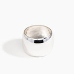 LO Collections Wide Oval Bangle in Silver-Plated Brass Material resin with Wide Fit..