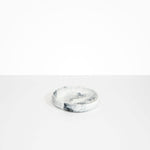 Dinosaur Designs Small Earth Bowl in White Marble Colour resin.