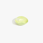 Dinosaur Designs Petal Dessert Bowl in Pistachio — handcrafted marbled pastel green resin bowl with curved form and pinched organic rim