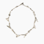Dinosaur Designs Bones Choker in Granite Colour resin with Silver-Plated Brass Material.
