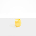 Dinosaur Designs Large Rock Cup in Pollen — handcrafted marbled yellow and transparent resin cup with rounded bulbous form and open organic rim