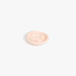 Dinosaur Designs Bones Dish in Rose Swirl — small handcrafted pink marbled resin trinket dish with organic form..