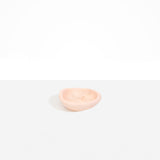 Dinosaur Designs Bones Dish in Rose Swirl — small handcrafted pink marbled resin trinket dish with organic form..