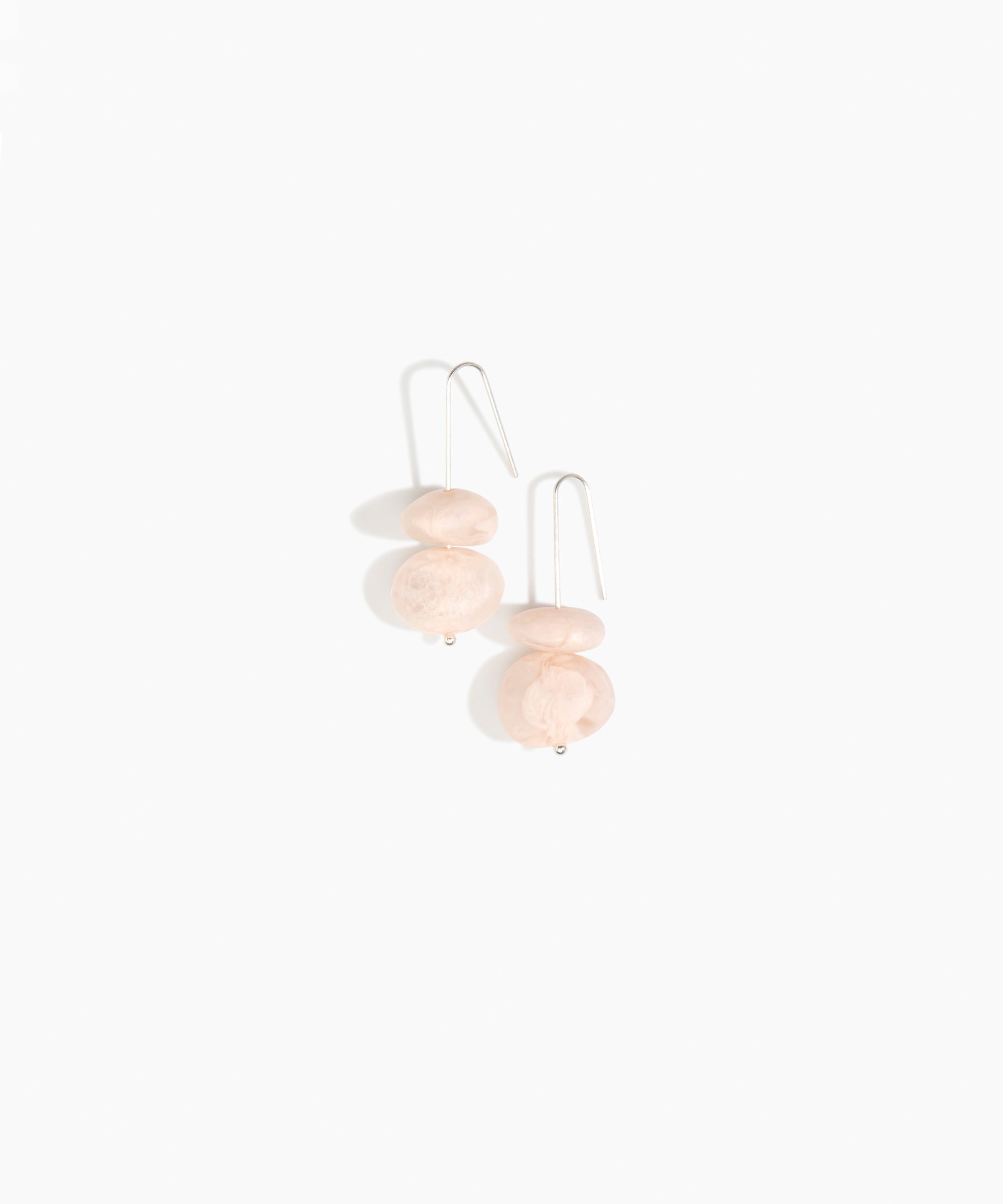 Dinosaur Designs ERERTTEM Temple Earth Wire Earrings ROSE SWIRL.