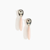 Dinosaur Designs ERRCKDUOL Long Rock Duo Earrings ROSE SWIRL
