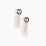 Dinosaur Designs ERRCKDUOL Long Rock Duo Earrings ROSE SWIRL..