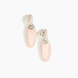 Dinosaur Designs ERRCKDUOL Long Rock Duo Earrings ROSE SWIRL.