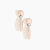 Dinosaur Designs ERRCKDUOL Long Rock Duo Earrings ROSE SWIRL