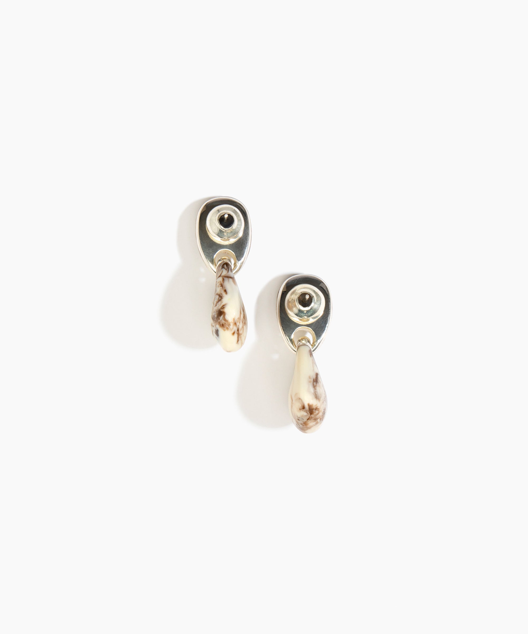 Dinosaur Designs ERRCKDUOS Small Rock Duo Earrings CAPPUCCINO..