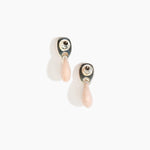 Dinosaur Designs ERRCKDUOS Small Rock Duo Earrings ROSE SWIRL..