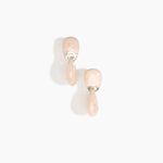 Dinosaur Designs ERRCKDUOS Small Rock Duo Earrings ROSE SWIRL.