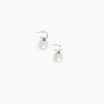 Dinosaur Designs ERRCKHOOPSML Small River Rock Hoop Earrings CLOUD